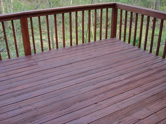 Refinished deck
