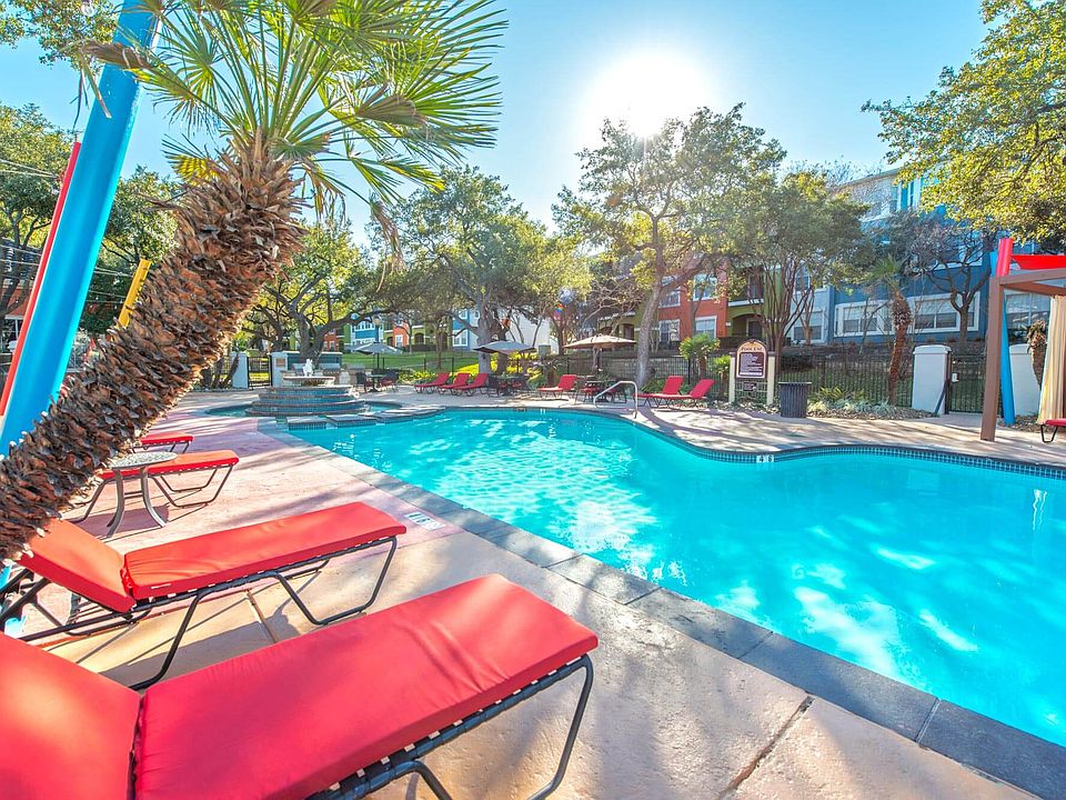 Wind down in high-style at our luxurious pool at our Van Jackson apartments.