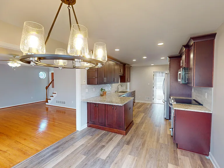 Kitchen and Living Room