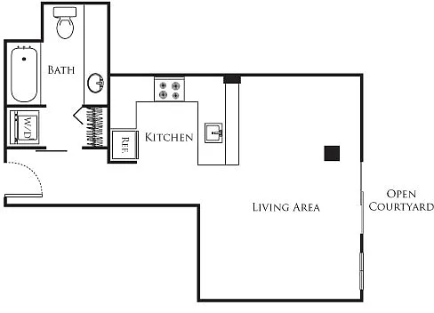 Floor plan Micro Studio - A9