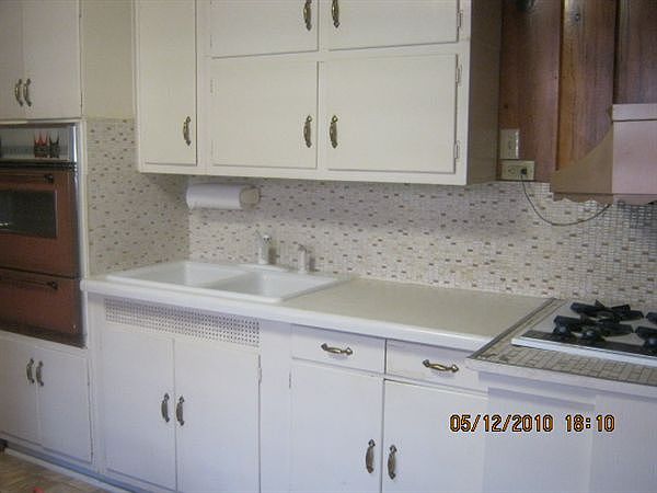 kitchen cabinets with brand new sink