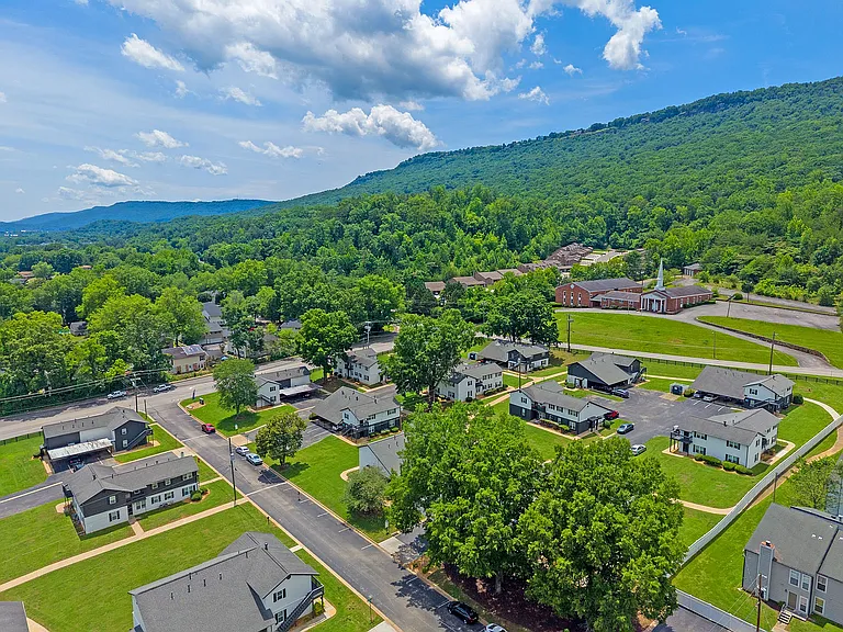 Aerial view of the community