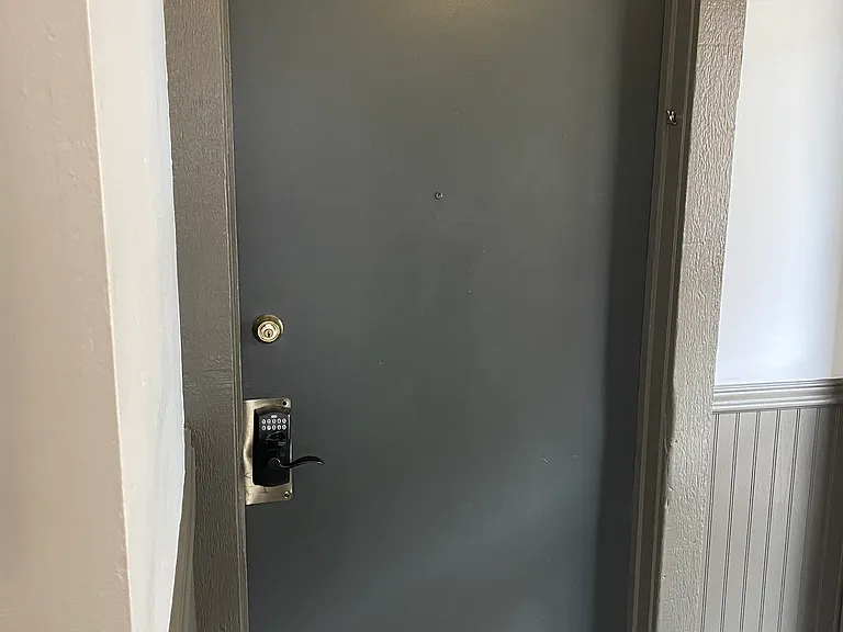 Inside entry door