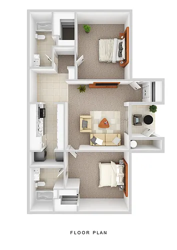 Floor plan 2 Bedroom 2 Bath Renovated 2 Upstairs