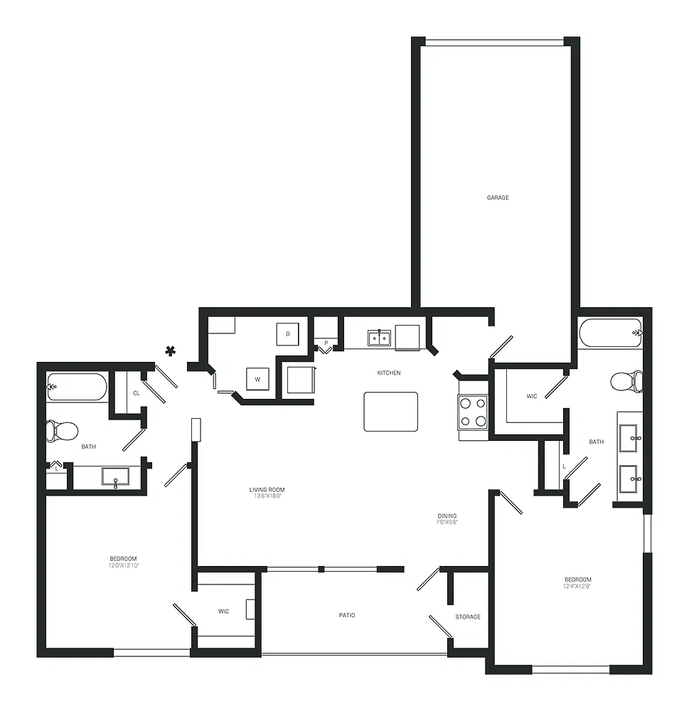Floor plan Rosemont - Garage