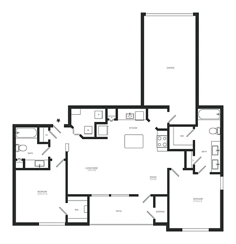 Floor plan Rosemont - Garage