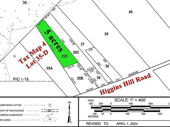 5th image of Lot 35-D Higgins Hill Road
