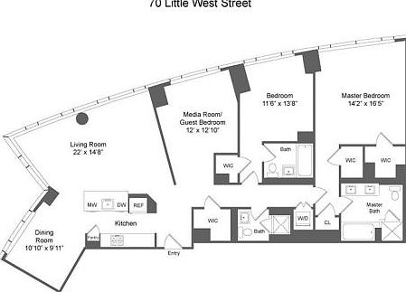 2nd image of 70 Little West St APT 28D