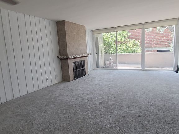 Living Room with larged patio sliding door