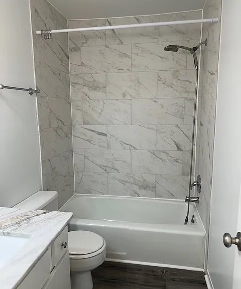 Bath upstairs off each bedroom