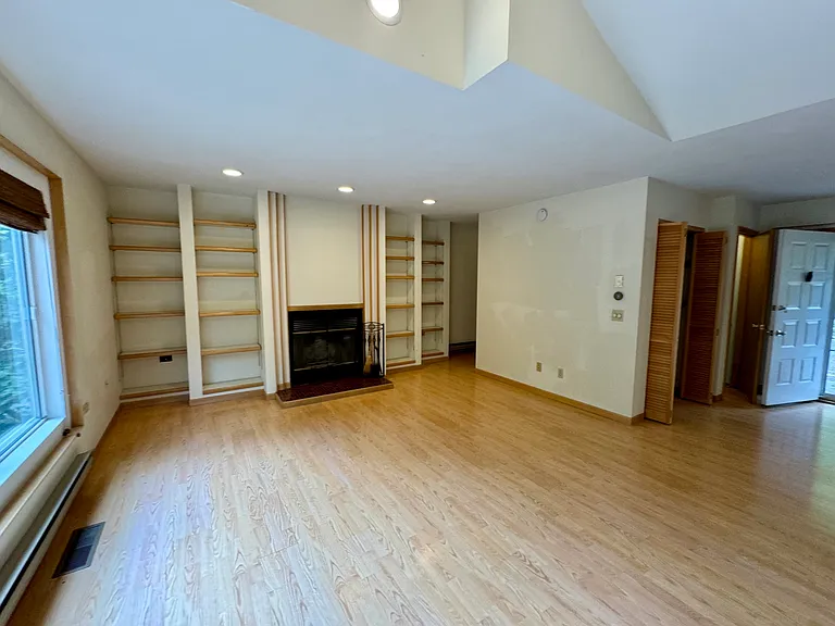 Living area and foyer closet