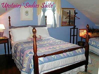 one of three bedrooms