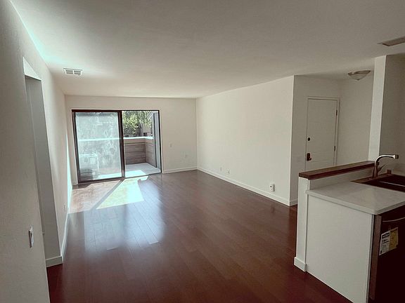 Living room with deck