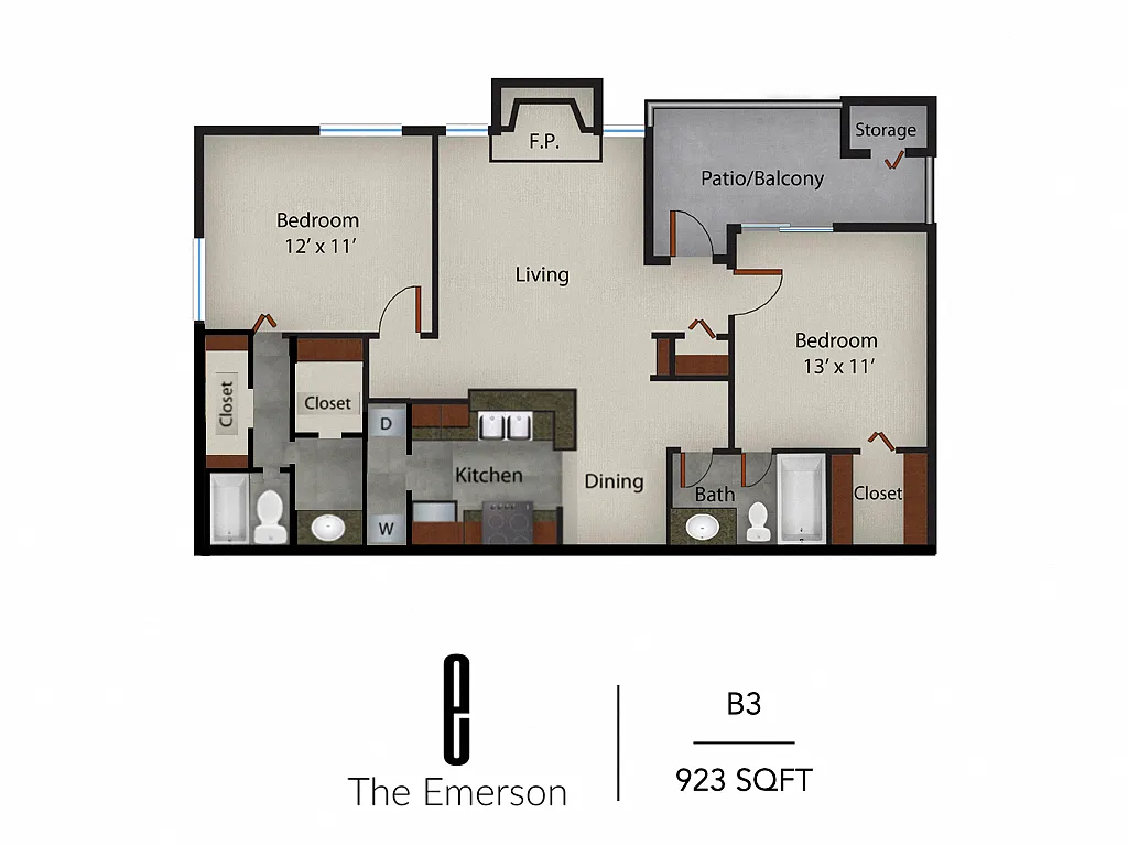 Floor plan B3