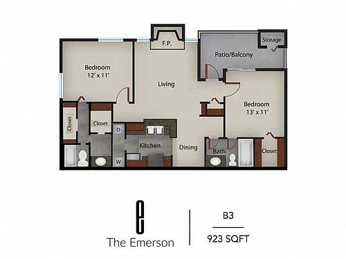 Floor plan B3