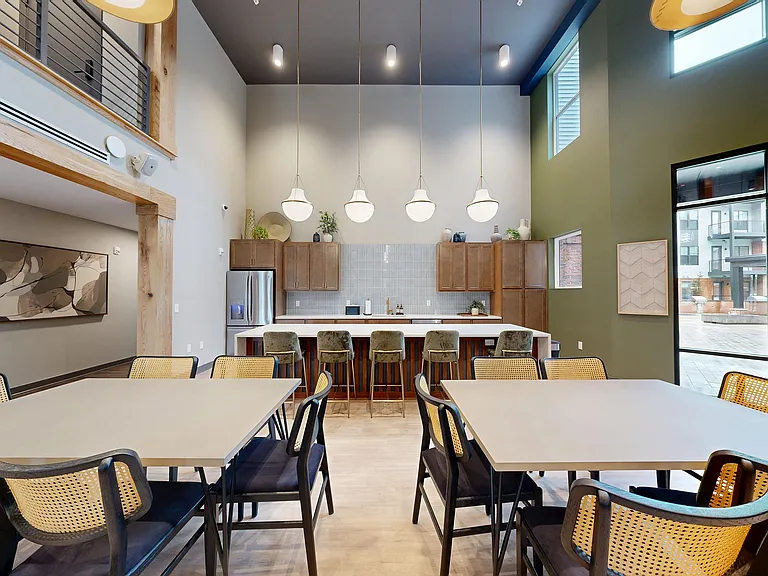 Lobby and Lounge Kitchen