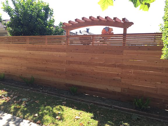 Front fence and Arbor