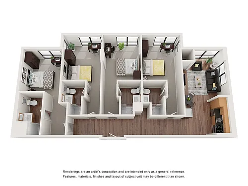 Floor plan Vail | Individual Bedroom