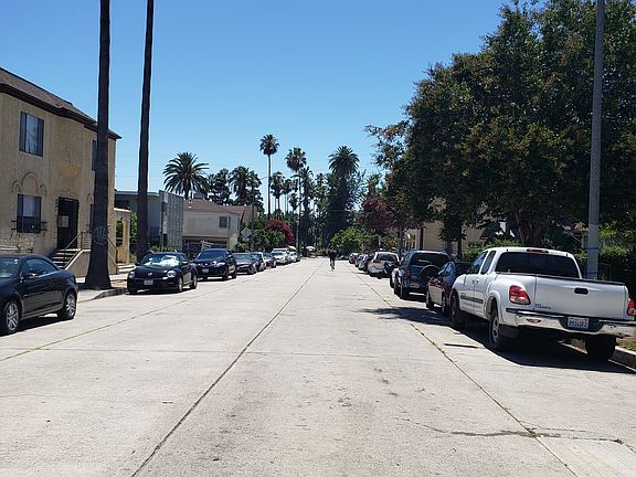 View of Echo Park Lake at the South end of Logan St.