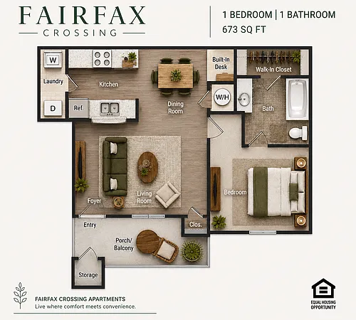 Floor plan 1BR