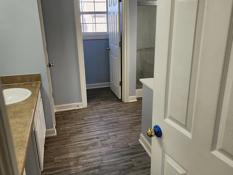 New Vinyl flooring; Master bathroom