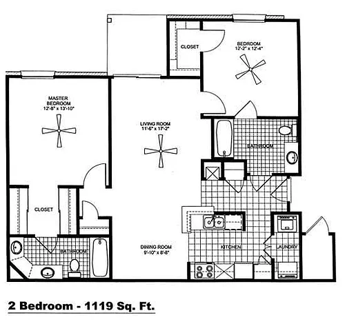 Floor plan 2 Bedroom