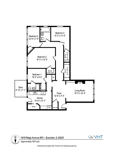 Floor plan 3 Bedroom - 2 Bathroom