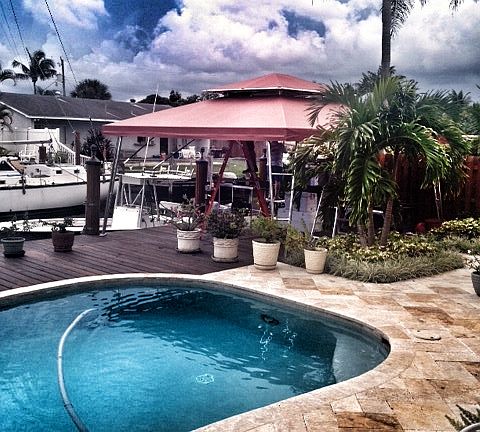 Back yard deck and dock