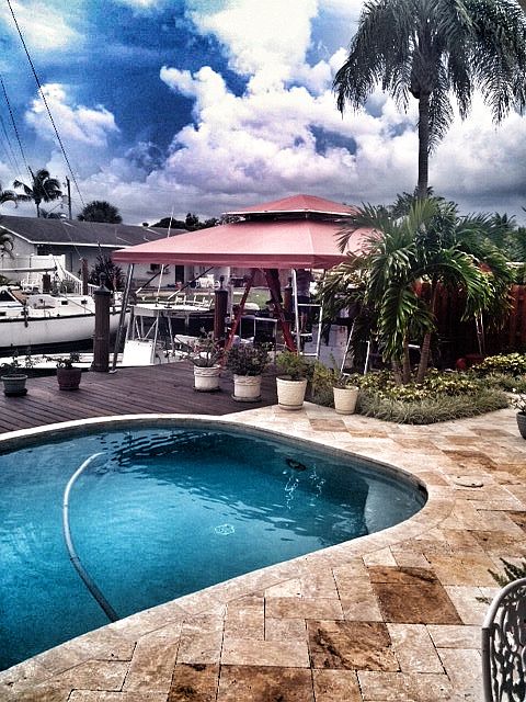 Back yard deck and dock