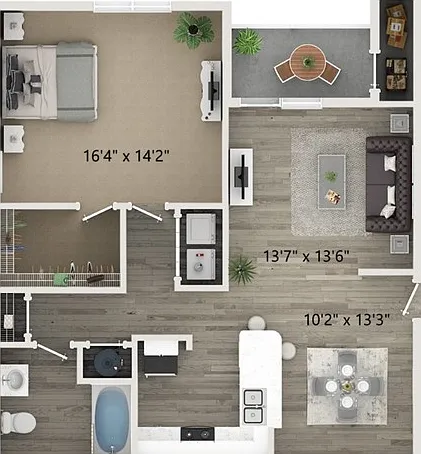One Bedroom One Bath Floor Plan One Bedroom One Bath Floor Plan