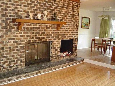 Living room into dining room