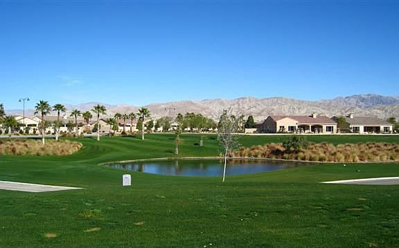 12th tee box with water & Shadow Hills views!