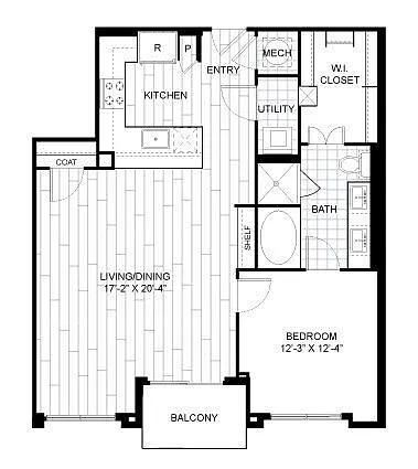 Floor plan 1P2
