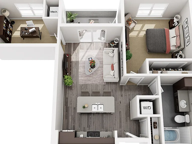 Floor Plan C1 | 22 Slate | Apartments in Madison, WI Floor Plan C1 | 22 Slate | Apartments in Madison, WI