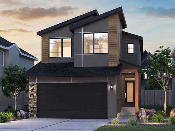Rendering of the Rundle Rustic Contemporary plan in Riverstone Calgary
