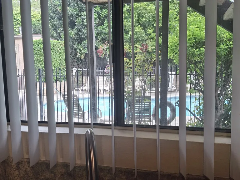Kitchen view to the pool