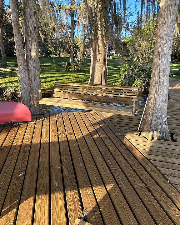 New dock and swing