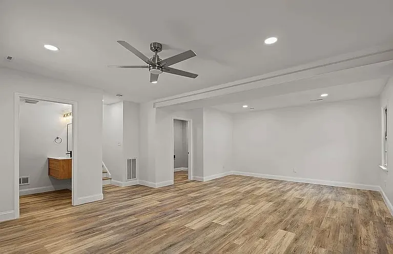Spacious, fully finished lower level with versatile living space