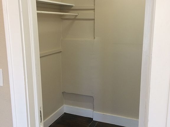 Walk-in closet off the front room.