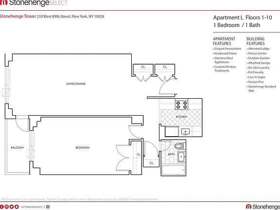 2nd image of 210 W 89th St APT 4L