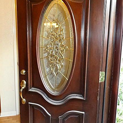 Gorgeous front door with 2 sidelights