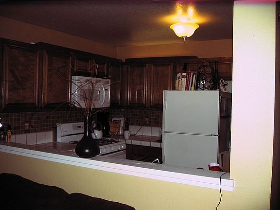 Kitchen View from Living Room