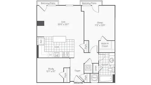 Floor plan Alcoa