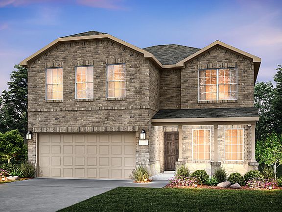 The Enloe, a two-story home with 2-car garage, shown with Home Exterior LS202