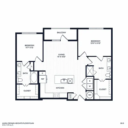 Floor plan B1