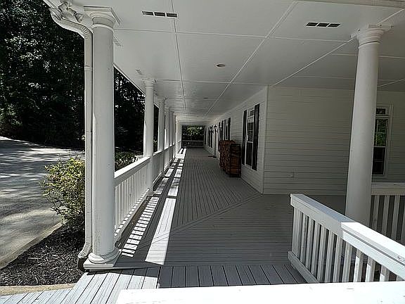 15’ deep wraparound porch