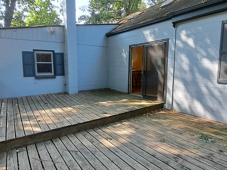 Back deck.