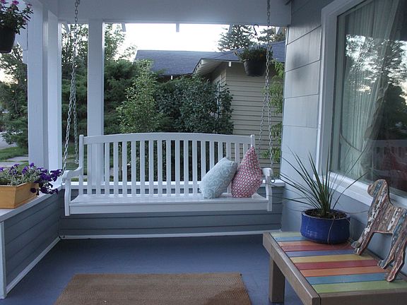 Large welcoming front porch