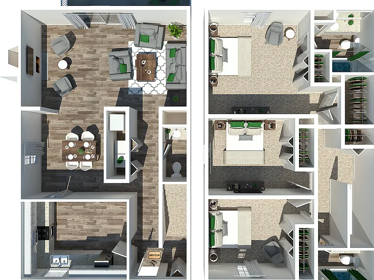 3 Bedroom 2.5 Bath TH 3 Bedroom 2.5 Bath TH