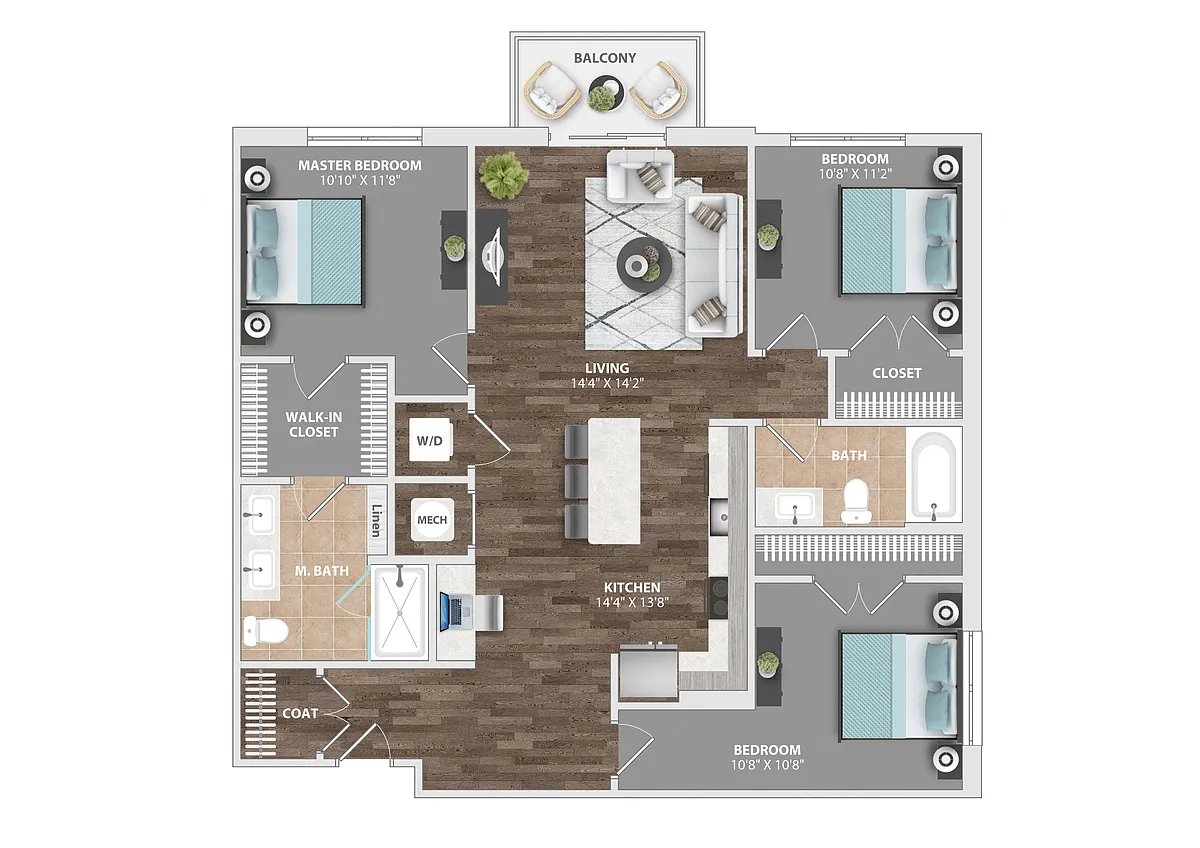 Floor plan C1B
